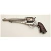 Image 1 : Remington Model 1875 single action revolver,  .44-40 caliber, 7.5” barrel, nickel finish,  wood grip