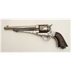 Image 2 : Remington Model 1875 single action revolver,  .44-40 caliber, 7.5” barrel, nickel finish,  wood grip