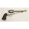 Image 3 : Remington Model 1875 single action revolver,  .44-40 caliber, 7.5” barrel, nickel finish,  wood grip