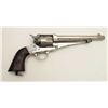 Image 4 : Remington Model 1875 single action revolver,  .44-40 caliber, 7.5” barrel, nickel finish,  wood grip