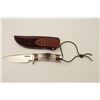 Image 3 : Randall Model 25-5” Trapper fixed blade knife  with tool steel blade, nickel silver hilt,  beautiful