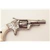 Image 4 : Whitneyville .22 caliber spur trigger  revolver, 2.25” octagon barrel, fully  engraved, nickel , pea