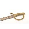Image 2 : 1840 Fabrica De Toledo marked brass hilted  artillery style sword. Measures 34” overall  with a 29” 