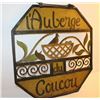 Image 1 : French Hotel sign, painted iron and steel;  ca. 1920’s to 40’s; “l’Auberge du Coucou”,  approximatel