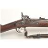 Image 3 : U.S. Springfield percussion 3-band rifle, .58  caliber, 39.5” barrel, wood stock with  leather sling