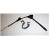 Image 2 : Woven horsehair quirt in very good condition.     Est.:  $250-$500.