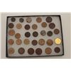 Image 1 : Riker case of approximately 30 Vietnam War  era club and unit tokens.    Est.:  $50-$100.