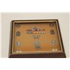 Image 1 : Framed U.S. military ribbons, pins and medals  from the Vietnam War with detailed  information on th