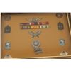 Image 2 : Framed U.S. military ribbons, pins and medals  from the Vietnam War with detailed  information on th