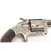 Image 3 : Whitneyville .38RF caliber spur trigger  revolver, nickel finished, engraved with 3.5”  long barrel,