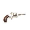 Whitneyville rare .30 caliber spur trigger  revolver, 2.5” octagon barrel, nickel finish,  rosewood 