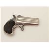 Image 2 : Remington O/U derringer, .41RF caliber, 3”  barrels, nickel finish, checkered black hard  rubber gri