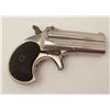 Image 3 : Remington O/U derringer, .41RF caliber, 3”  barrels, nickel finish, checkered black hard  rubber gri