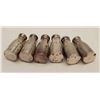 Image 1 : 6 sterling salt shakers weighing 54gms  Est:$100-150