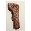 Image 2 : Mexican pitiado decorated leather holster and  leather cartridge belt, ca. early 1900’s,  with initi
