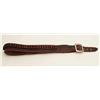 Image 5 : Mexican pitiado decorated leather holster and  leather cartridge belt, ca. early 1900’s,  with initi
