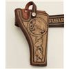 Image 2 : Mexican pitiado decorated leather holster and  matching belt, ca. early to mid-1900’s, with  snake a
