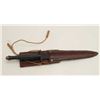 Fairbanks Sykes fighting knife with scabbard  and re-parkerized. By tradition used in  Vietnam by “A