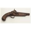 Spanish percussion pistol, .68 caliber, 5.5”  barrel marked “Fran Bamemecher/Ano 1856”;  un-cleaned 