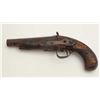 Image 3 : Spanish percussion pistol, .68 caliber, 5.5”  barrel marked “Fran Bamemecher/Ano 1856”;  un-cleaned 