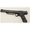 Image 3 : Crosman Model 130 pellet pistol, .22 caliber  black finish, checkered black plastic grips;  appears 