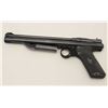 Image 4 : Crosman Model 130 pellet pistol, .22 caliber  black finish, checkered black plastic grips;  appears 