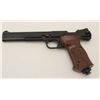 Image 2 : Smith & Wesson Model 79G pellet pistol, .177  caliber, black finish, brown checkered  plastic grips;