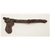 Stone and wood war club, approximately 21”  overall; unknown age.    Est.:  $25-$50.