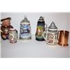 Image 2 : Lot of 11 misc. collector steins including  makers Royal Doulton, Staffordshire, etc.;  some limited