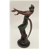 Image 3 : Large bronze of woman on marble base,  approximately 28” in height with beautiful  patina, ca. 20th 