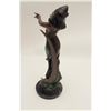 Image 4 : Large bronze of woman on marble base,  approximately 28” in height with beautiful  patina, ca. 20th 
