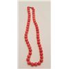 Image 3 : One perfectly matched rare salmon color round  coral bead necklace  Est:$500-600