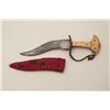 Image 1 : Early Indian khanjar dagger circa 18th to  19th century with original ivory grip, forged  steel guar