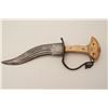 Image 2 : Early Indian khanjar dagger circa 18th to  19th century with original ivory grip, forged  steel guar