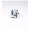 Image 2 : Stunning Aquamarine ring featuring a Fine  Aquamarine weighing approx. 20.00 carats and  surrounded 