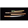 Image 2 : Shinto period long wakasashi measuring 21”  and signed in sira-siya in excellent state of  fresh pol