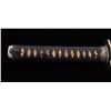 Image 2 : Koto period long wakasashi with a 20” blade  signed with traditional mountings except  blade resting