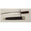 Image 2 : Fine quality London made spear point Bowie  knife signed “Penn” circa about 1850  retaining its orig
