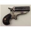Image 4 : Sharps and Hankins bulldog derringer in .32  caliber rimfire with 4 shot barrel group, S/N  9675. 75