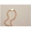 Image 4 : Natural “Gem” quality pink rose or “Angel  skin” color matched cultured pearls of  approximately 8-8