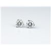 Image 3 : Brilliant ‘IDEAL’ cut diamond earrings  weighing approx. 0.65 carats of E/F colors  and VS clarity s