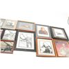 Lot of 14 jet era aviation framed photos,  many signed by pilot like Col. Reto Sayer,  “Ozzie” Osegu