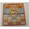 Image 1 : Gambling “punch board” circa 1940’s-60s. Like  mint and unused. New Jersey outlawed in  1950s-60s. E