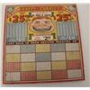 Image 2 : Gambling “punch board” circa 1940’s-60s. Like  mint and unused. New Jersey outlawed in  1950s-60s. E
