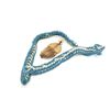 Image 3 : Blue and white braided cord with gold bullion  tassel, for U.S. naval cocked hat and  aggulette for 