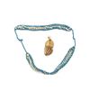 Image 4 : Blue and white braided cord with gold bullion  tassel, for U.S. naval cocked hat and  aggulette for 