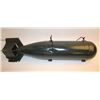 Image 1 : Metal dummy practice bomb, approximately 39”  overall; size of a 500 pound bomb.         Est.:  $50-