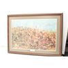 Image 2 : Vintage Edgar S. Paxson print depicting  Custer’s Last Stand.  Nicely framed and  matted the print w