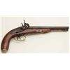 Image 1 : Percussion SxS back action locks pistol, .38  caliber, 7.5” barrels, wood stock, wood  ramrod, in ov