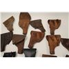 Image 5 : Large lot of military holsters; European,  U.S.; WW II to 1950’s.     Est.:  $150-$300.